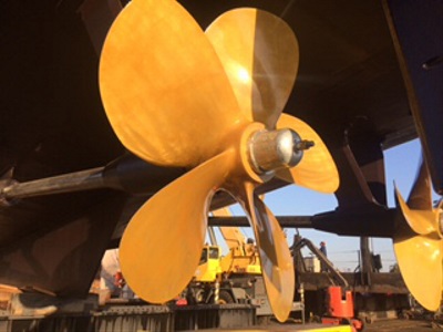 Propspeed applied to passenger vessels' propellers